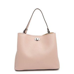 Luisa Vannini Cipria Leather Tote Bag